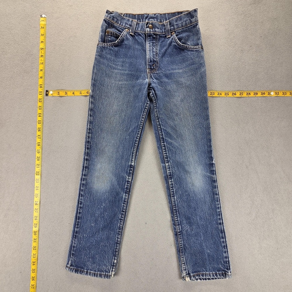 Vintage Levis Jeans‎ Youth 14 Blue Regular Straight Made USA Fits 24x26